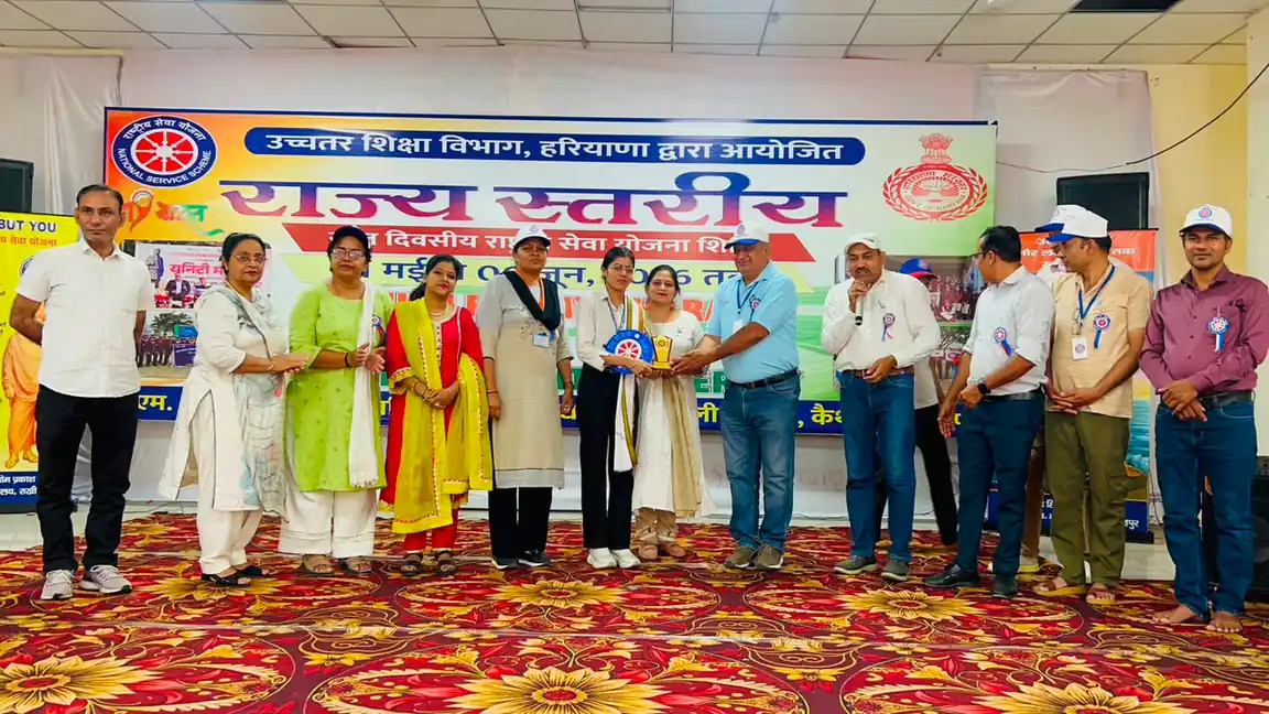 Guests honoured at the state level NSS Youth for My Bharat camp in Kaithal, Haryana